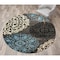 World Rug Gallery Contemporary Modern Floral Design Area Rug 6'6'' Round Gray 303GRAY6RND - alternate 5